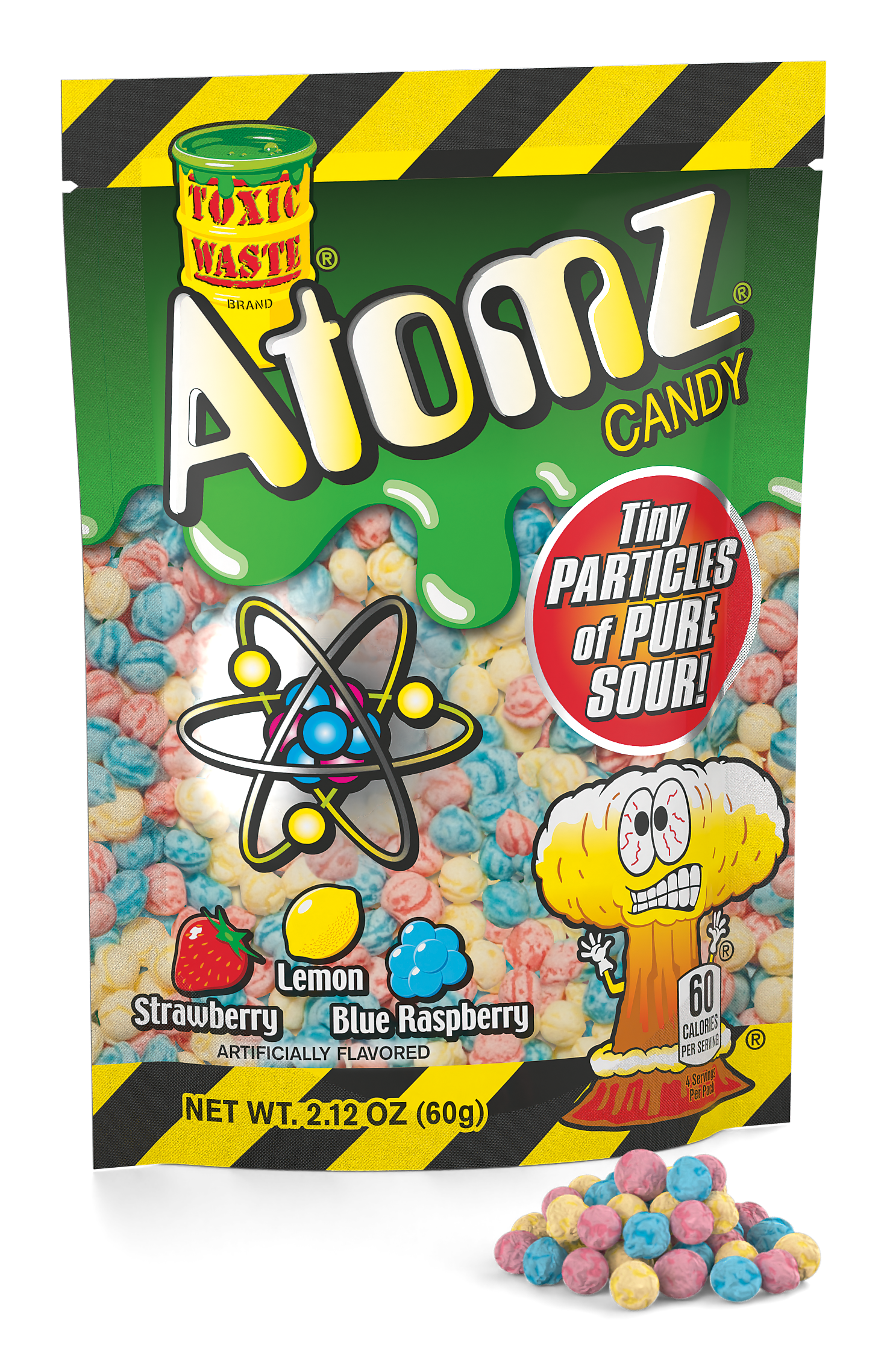 Atomz Gusset Bag I Tiny Particles of Pure Sour I Tangy & Chewy I Atomz Gusset Bag I Tiny Particles of Pure Sour I Tangy & Chewy I