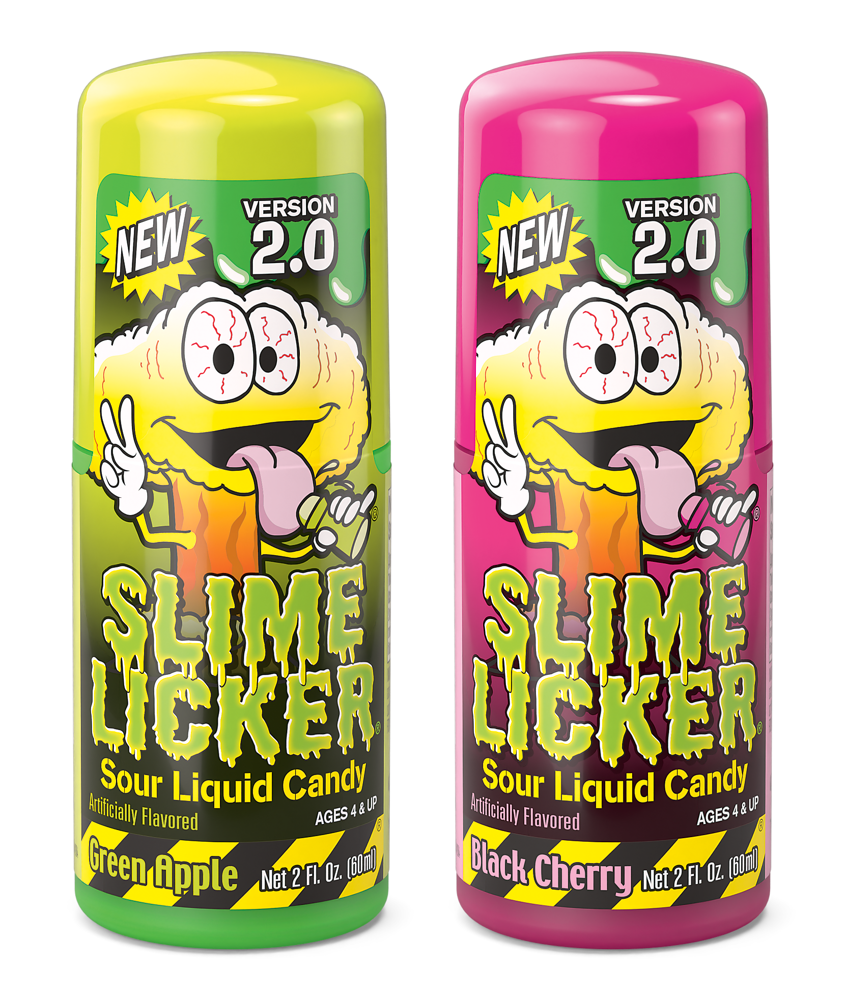 New Slime Licker 2.0 Flavors: Green Apple and Black Cherry