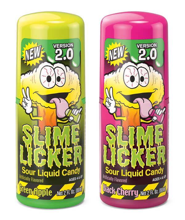 New Slime Licker 2.0 Flavors: Green Apple and Black Cherry