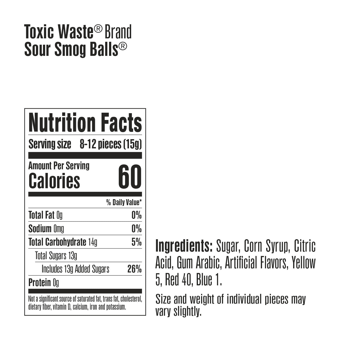 Sour Smog Balls Gusset Bag