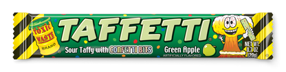 Toxic Waste Green Apple Taffetti Taffy with Sour Confetti Bits