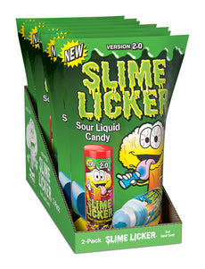 74004 Slime Licker 2.0 Blue Razz & Strawberry 2-Pack PDQ Display