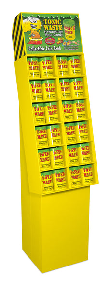 87548 Toxic Waste Yellow Bank Floor Display