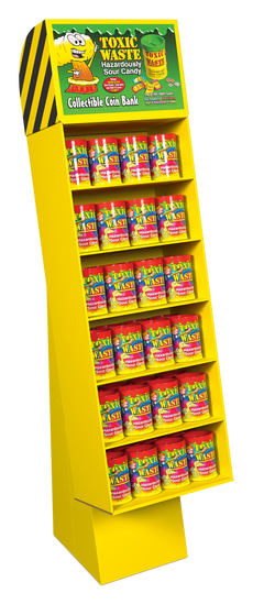 89048 Toxic Waste Tie Dye Bank Floor Display