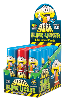 99003 Mega Slime Licker 2.0 Blue Raspberry & Strawberry Display