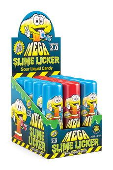 99003 Mega Slime Licker 2.0 Blue Razz & Strawberry Display