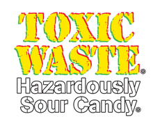 Toxic Waste Stacked Logo to use on Dark Backgrounds