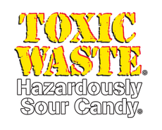 Toxic Waste Stacked Logo to use on Green Backgrounds
