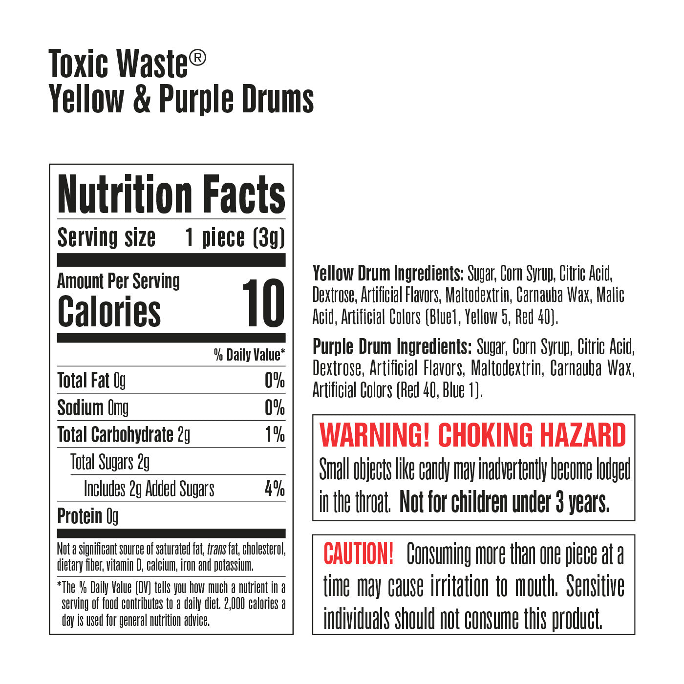 Toxic Waste 4-Pack Drum Variety – Toxic Waste Candy
